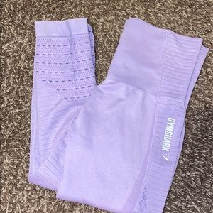Lavender Gym Shark Seamless Leggings